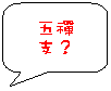 圓角矩形圖說文字: 五禪支?